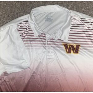Fanatics Washington Commanders Football Team Polo Mens Size 4XLT Color Block